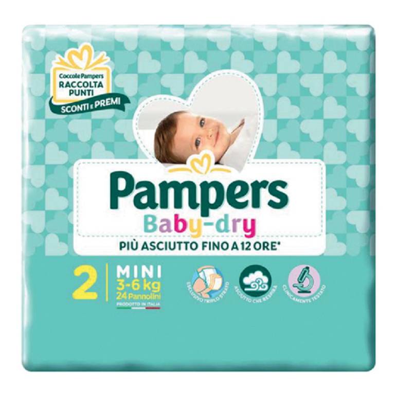 PAMPERS BD DOWNCOUNT MINI 24PZ