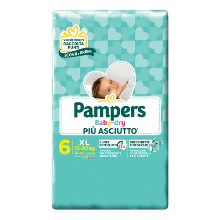 PAMPERS BD DOWNCOUNT XL 14PZ